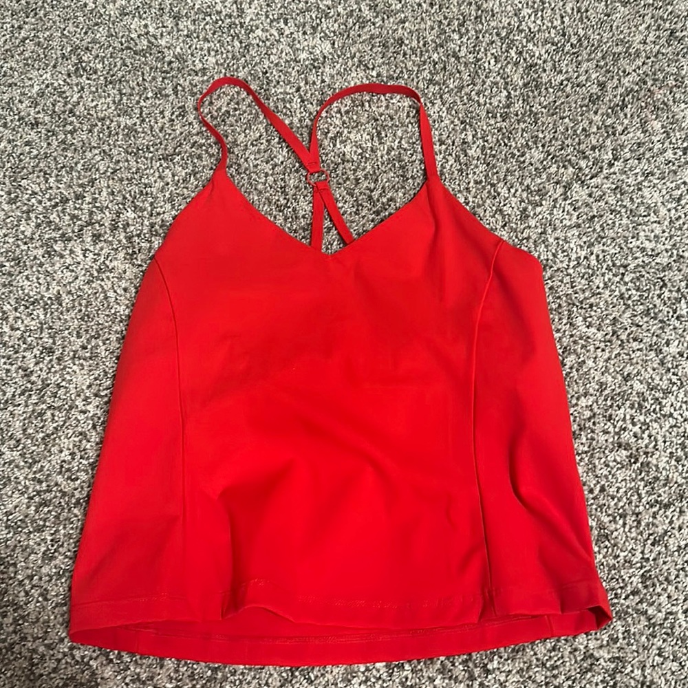 Outdoor Voices Red Crossback Tanktop